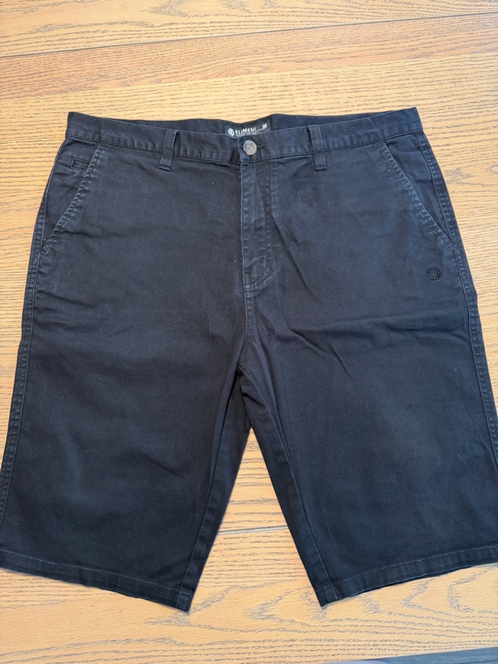 Element Black Flat Front Men's Shorts